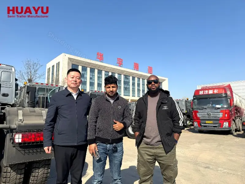 Cameroonian customers visiting HUAYU factory in Africa