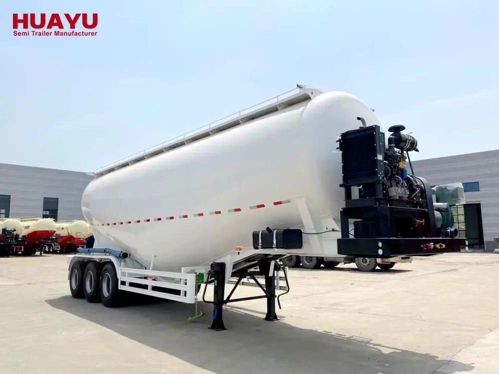 3 Axle 40CBM Dry Trailer Cement Bulker Semi Trailer