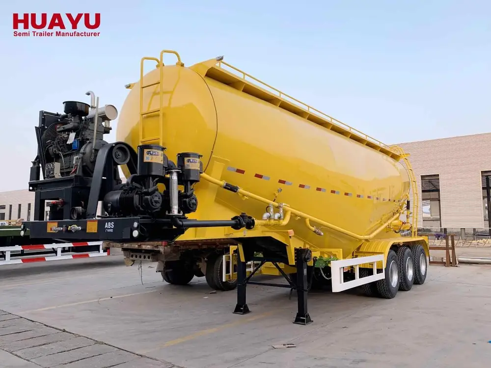 3 Axle 45 CBM Bulk Cement Tanker Semi Trailer
