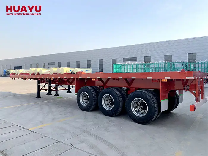 3 Axle 25m Extendable Flatbed Trailer