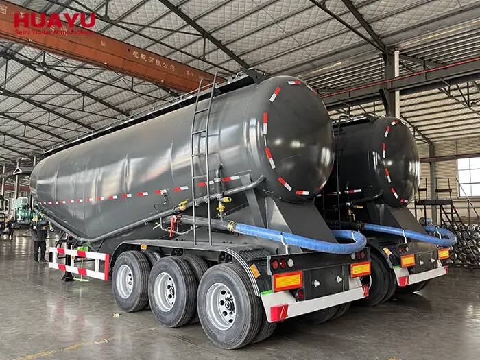 3 Axle 40CBM 50CBM Cement Bulker Trailer